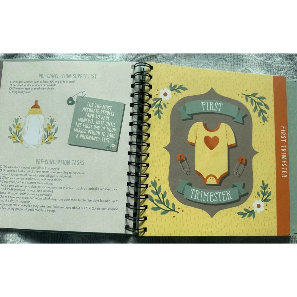 Bump for Joy A Pregnancy Journal Hardcover Beginning to End Keepsake New Other
